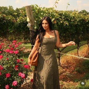 NWT ZARA EMBROIDERED EYELET MIDI DRESS SIZE M